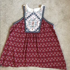 Embroidered top by xhilaration.